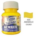 Ficha técnica e caractérísticas do produto Tinta para Tecido 37ml 505 Amarelo Ouro - Acrilex 900663