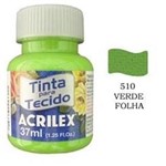 Ficha técnica e caractérísticas do produto Tinta para Tecido 37ml 510 Verde Folha - Acrilex 900860