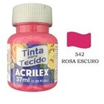 Ficha técnica e caractérísticas do produto Tinta para Tecido 37ml 542 Rosa Escuro - Acrilex 900664