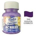 Ficha técnica e caractérísticas do produto Tinta para Tecido 37ml Acrilex 1016946 - 540 - Violeta Cobalto