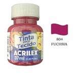 Tinta para Tecido Acrilex 37ml Fuchsia 804