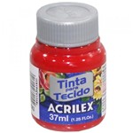 Ficha técnica e caractérísticas do produto Tinta para Tecido Acrilex 37ml Vermelho Tomate