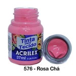 Tinta para Tecido Acrilex Fosca 37ml - 567 Rosa Chá
