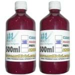 Ficha técnica e caractérísticas do produto Tinta Pigmentada Magenta Para Hp 8000, 8500, 8600, 8610, 7110, X451 E X476 (1 Litro)