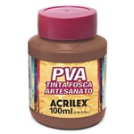 Ficha técnica e caractérísticas do produto Tinta Plástica PVA - 100ml - Chocolate - 814 - Acrilex