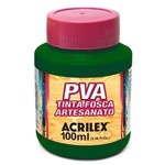 Ficha técnica e caractérísticas do produto Tinta Plástica PVA - 100ml - Verde Musgo - 513 - Acrilex