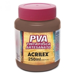 Ficha técnica e caractérísticas do produto Tinta Plástica PVA - 250ml - Chocolate - 814 - Acrilex