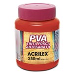 Ficha técnica e caractérísticas do produto Tinta Plástica PVA - 250ml - Vermelho Escarlate - 508 - Acrilex