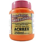Ficha técnica e caractérísticas do produto Tinta PVA Acrilex Fosca Artesanato 250 Ml Laranja 03225-517