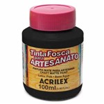 Ficha técnica e caractérísticas do produto Tinta Pva Fosca para Artesanato 100ml Preta - 03210520 - Acrilex