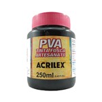 Ficha técnica e caractérísticas do produto Tinta PVA para Artesanato Fosca 250mL Preto Acrilex