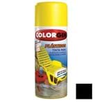 Ficha técnica e caractérísticas do produto Tinta Spray Acetinado Plásticos Preto 350ml Colorgin