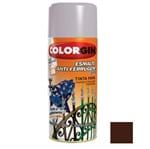 Ficha técnica e caractérísticas do produto Tinta Spray Brilhante Esmalte Antiferrugem 3X1 Marrom 350ml Colorgin