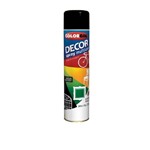 Ficha técnica e caractérísticas do produto Tinta Spray Decor Preto Fosco 360ml - Colorgin
