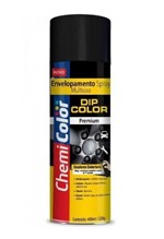 Ficha técnica e caractérísticas do produto Tinta Spray Envelopamento Dip Color Preto Brilhante 400ml Chemicolor