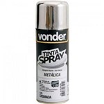 Tinta Spray Metálica 200ml Cromada Vonder