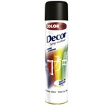 Ficha técnica e caractérísticas do produto Tinta Spray Preta Fosco Decor 360ml - Colorgin