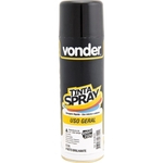 Ficha técnica e caractérísticas do produto Tinta spray preto brilhante 400ml/250g - Vonder