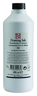 Ficha técnica e caractérísticas do produto Tinta Talens Drawing INK Preto 490ml