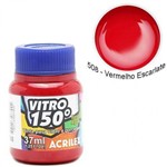Tinta Vidro 150 - 37ml - Vermelho Escarla - 508 - Acrilex