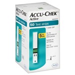 Ficha técnica e caractérísticas do produto Tiras Accu Chek Active - Roche 50 Unidades