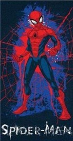 Ficha técnica e caractérísticas do produto Toalha Aveludada Spider Man 1 Peça Azul-Marinho - Lepper