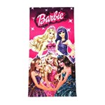 Ficha técnica e caractérísticas do produto Toalha de Banho Barbie Felpuda Infantil Personagens