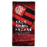 Ficha técnica e caractérísticas do produto Toalha de Banho Bouton Veludo Flamengo Vermelha