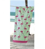 Ficha técnica e caractérísticas do produto Toalha Praia Velour Estampado Multi Flamingos 09876 Dohler