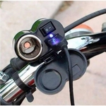 Ficha técnica e caractérísticas do produto Tomada 12v E Usb 5v Para Moto Carregador De Celular Gps A Prova D'gua Motocicleta S