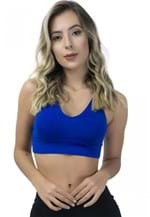 Ficha técnica e caractérísticas do produto Top MVB Modas Nadador Feminino Suplex Liso Azul