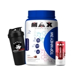 Ficha técnica e caractérísticas do produto Top Whey Protein 3w 900g + Max Energy + Coq - Max Titanium