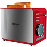 Ficha técnica e caractérísticas do produto Torradeira Easy Toast para 2 Torradas 850W Vermelha - Philco - Philco