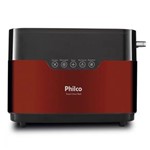 Ficha técnica e caractérísticas do produto Torradeira Philco Touch Inox Red 220v - 220V