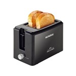 Ficha técnica e caractérísticas do produto Tostador de Pães Mondial Toast Due Black 800W T-05 - 127V