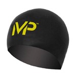 Touca de Silicone MP Michael Phelps Race - Preto Amarelo
