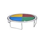 Ficha técnica e caractérísticas do produto Trampolim de 3,05 M Canguri Quadricolor Nacional
