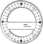 Ficha técnica e caractérísticas do produto Transferidor 360° New Line - Waleu