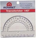 Ficha técnica e caractérísticas do produto Transferidor Acrilico 180 Graus 551 Acrimet - 1