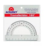 Ficha técnica e caractérísticas do produto Transferidor Acrilico 180 Graus 551 Acrimet