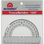 Ficha técnica e caractérísticas do produto Transferidores Poliestireno 180 Graus Pct.C/06 Acrimet