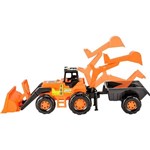 Ficha técnica e caractérísticas do produto Trator Magic Toys Truck Super - Laranja