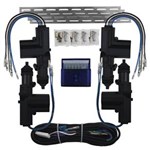Ficha técnica e caractérísticas do produto Trava Elétrica - Universal 4 Portas Duplo Comando Kit Gc
