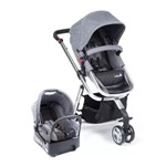 Ficha técnica e caractérísticas do produto Travel System Mobi Grey Denin Silver Carrinho de Bebê + Bebê Conforto Prata - Safety 1St