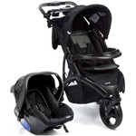 Ficha técnica e caractérísticas do produto Travel System 3 Rodas Off Road com Bebê Conforto Onyx (Preto) - Infanti