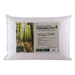 Ficha técnica e caractérísticas do produto Travesseiro Amazon Látex de Poliuretano com Capa Eucaliptus em Viscose Alto 17 Cm - BRANCO