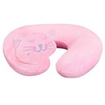 Ficha técnica e caractérísticas do produto Travesseiro Anjos Baby para Pescoço Gata –Rosa Forte