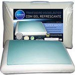 Ficha técnica e caractérísticas do produto Travesseiro Aumar Viscoelástico com Gel Refrescante