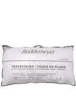 Ficha técnica e caractérísticas do produto Travesseiro Buddemeyer Matelassê Toque de Pluma 50x90cm Branco