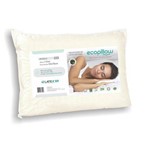 Travesseiro de Latex 100% Natural - Ecopillow - E15 - Altura 13 Cm - LatexBR - Cor Branco.